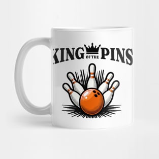 King of the Pins – Bowling Sport Fun Design Mug